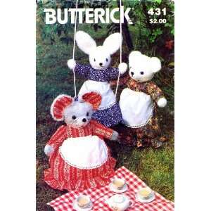  Pattern Stuffed Rabbit Mouse Clothes Pajama Bag Arts, Crafts & Sewing
