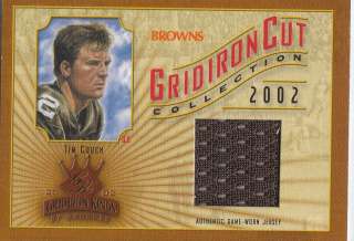 2002 Gridiron Kings Gridiron Cut Browns Tim Couch JSY  