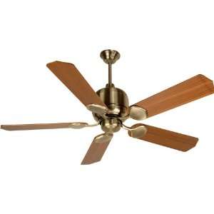   Bay Antique Brass 52 Outdoor Ceiling Fan with B552S LO5 Blades Home