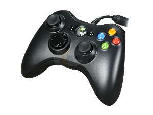    Microsoft Xbox 360 Wired Controller Black/Glossy Black
