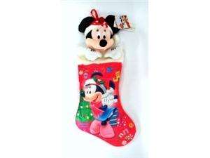      Disney Mickey Mouse   Minnie 3D Plush 22 Christmas Stocking