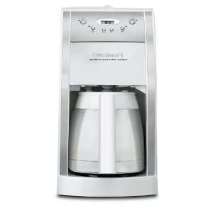   Automatic Coffeemaker, White and Brushed Stainless