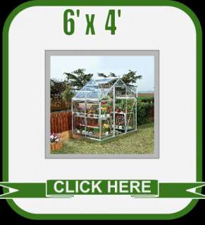 GREENHOUSE 8 X 6, POLYCARBONATE, WITH BASE NEW  