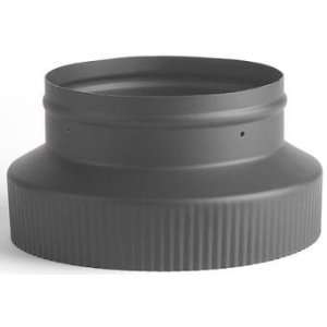   Black Stovepipe Reducer   6 Inch Female 8 Inch Male