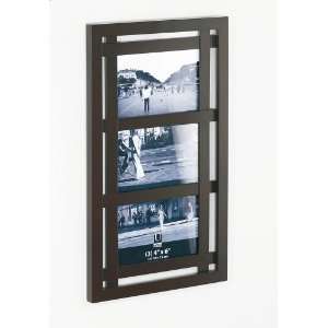   Umbra Teja 4 inch by 6 inch 3 Opening Wood Wall Frame