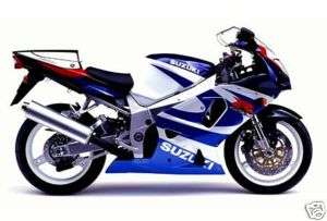 SUZUKI TOUCH UP PAINT KIT GSXR750Y 2000 BLUE AND WHITE  