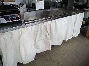   RCP 400 USED 4 Pan Cold Food Well Dropped in 8ft. Work Table  