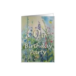  60th Birthday Party Invitation Greeting Card Card Toys 