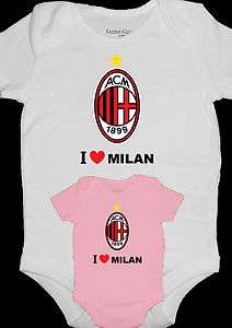 AC Milan soccer baby onesie  