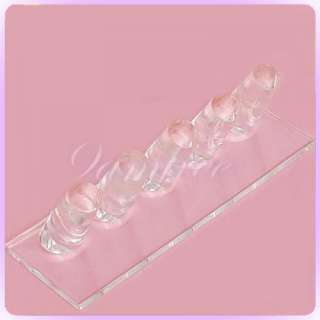 Clear ACRYLIC Ring Finger Holder showcase Display Stand  