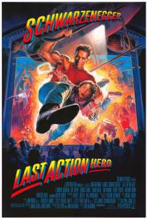 LAST ACTION HERO MOVIE POSTER 27x40 DS SCHWARZENEGGER  