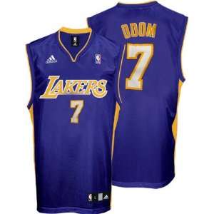 Lamar Odom Youth Jersey adidas Purple Replica #7 Los Angeles Lakers 