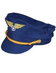 Air Force or Commercial Aviator Captain Pilot Hat Cap