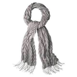 Mossimo® Oblong Metallic Chevron Pleated Scarf   Silver.Opens in a 