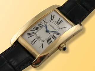 Cartier Tank Américaine (American) 18K Yellow Gold Watch  
