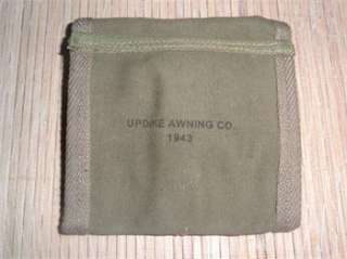 WWII US Army M1 Carbine 2 Cell Ammunition Pouch Canvas Bag 1943 Repro 