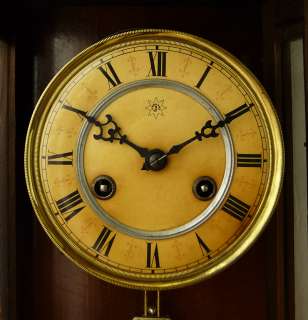 Beautiful Antique German Junghans wall clock at 1900  