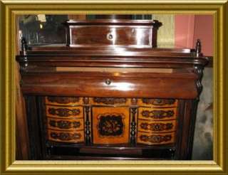 ANTIQUE INLAIDS BIEDERMEIER SECRETAIRE CABINET DESK  