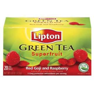 Lipton Superfruit Red Goji and Raspberry Green Tea, 20 Bags.Opens in a 