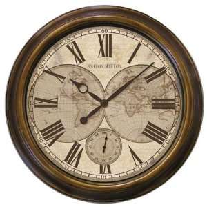  Antique World Map 18 Wide Wall Clock