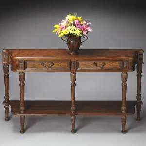    Masterpiece Console Table in Distressed Vintage Oak