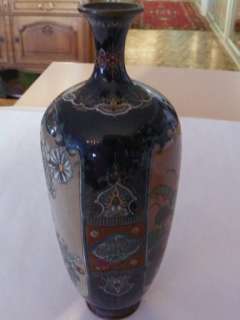 Antique Japanese Cloisonne Vase Meiji Period  