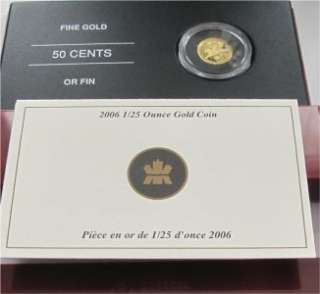 CANADA GOLD COIN 50 CENTS 1/25 OZ COWBOY PROOF 2006  