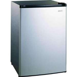  Magic Chef 4.4 Cu Ft Refrigerator Stainless, Push button 
