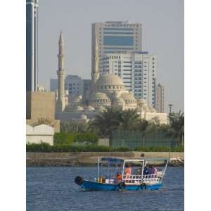 Sharjah Creek Skyline, Sharjah, United Arab Emirates (U.A.E.), Middle 