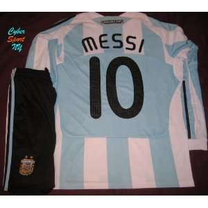 Argentina Soccer Jersey MESSI Long Sleeves Adult Size Medium  