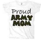 Proud Army Mom wife womens girls ladies military shirt