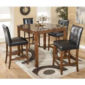  Ashley Furniture Theo 5 Piece Counter Height Dining Set 