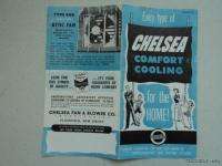 Vintage Chelsea Electric Fan Catalog Brochure 1950s ORG  