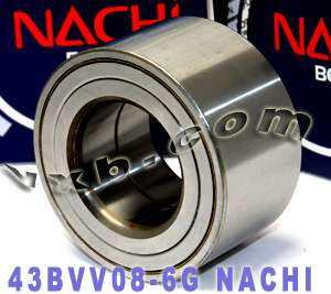 43BVV08 6GCS123 Nachi Automotive Wheel Hub Bearing 43x82x45JapanBall 
