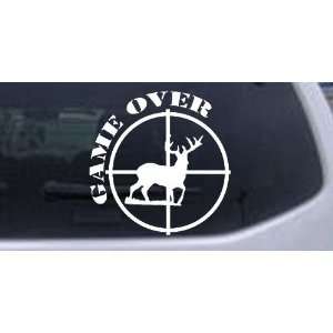Game Over Deer In Scope Decal Hunting And Fishing Car Window Wall 