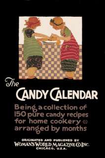 Vintage Antique CANDY Calendar Cookbook Recipes old  