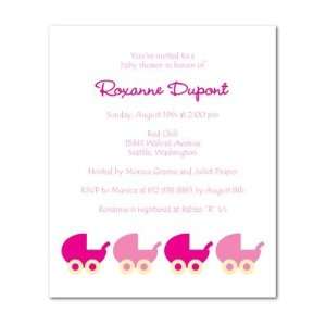  Baby Shower Invitations   Carriage Parade Heather By Sb 