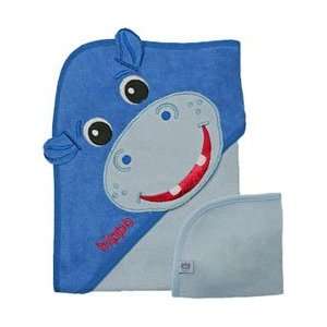 Hippo Hooded Towel Baby