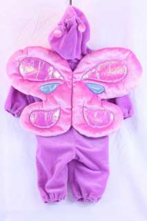   Pink/Purple Butterfly Halloween Plush Costume 6 9 Months CUTE  