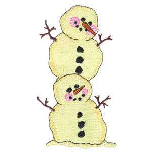 Brother/Babylock Embroidery Machine Card JUMBO SNOWMEN  