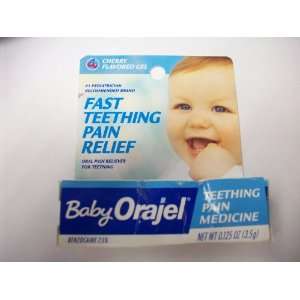 Baby Orajel Teething Pain Medicine Fast Teething Pain Relief Cherry 