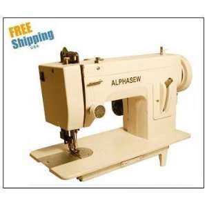  Alphasew PW200 Portable Walking Foot Flat Bed Sewing Machine 