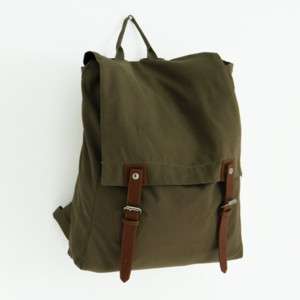 STYLISH mens womens VINTAGE canvas BACKPACK book bag  