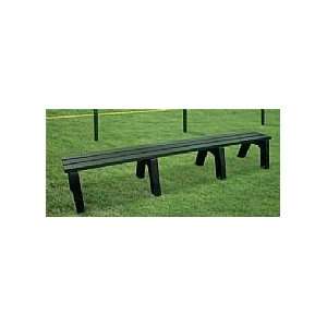  Deluxe Backless Park Bench Patio, Lawn & Garden