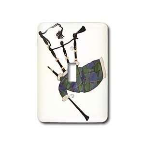 Florene Music   Blue and Gray Bagpipes   Light Switch Covers   single 