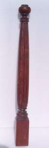 SMALL SINGLE FLUTED SOLID CHERRY COLUMN / POST (C)  