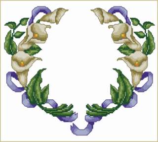 Calla Lilies machine embroidery designs for 5x7 hoops  