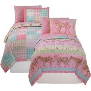 Twin or Full Size Cow Girl Pink 5 piece Bed in a Bag with Sheet Set 