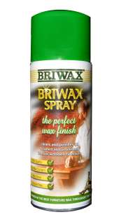 Clear Briwax Spray Surface Shine Polish Coat Finish 13.5Oz  