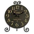 wood inspirational 10 clock with metal easel black desk clock